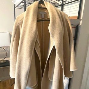 NEW WITHOUT TAGS 'H&M Europe' Cream Colored Wool Cape Jacket